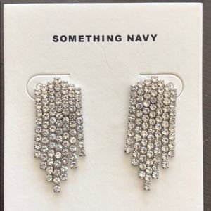 Something Navy rhinestone earrings
